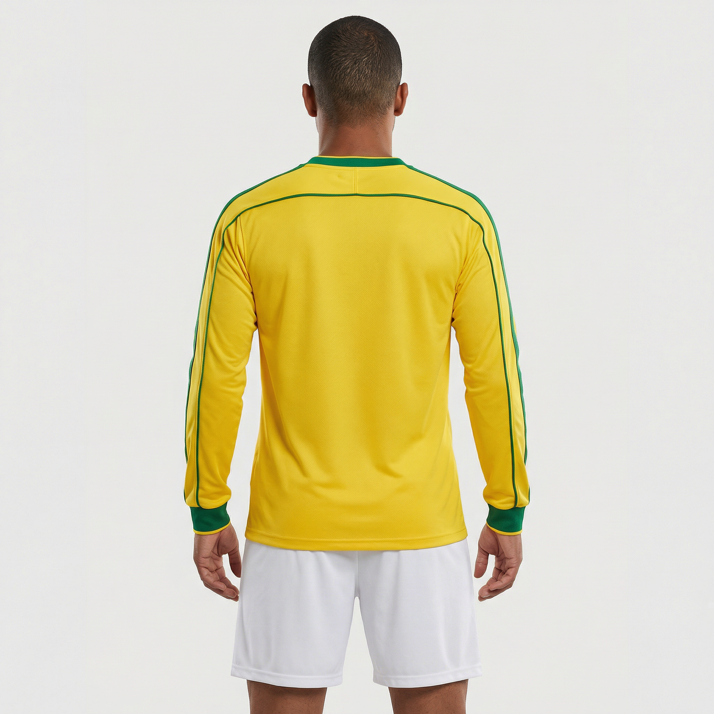 Camisa Retrô Brasil 1998 Manga longa Torcedor