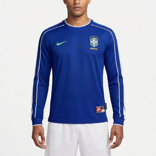 Camisa Retrô Brasil 1998/99 II Manga Longa Masculina